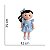 Pelúcia Boneca De Pano Infantil Rostinho Bordado Nina - Zip - Imagem 3