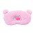 Travesseiro Anatômico Ergonômico Macio Ursinho Rosa Bebê Zip - Imagem 2