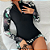 Conjunto top de mangas e short feminino praia/banho UV+ Protection (Cores) - Imagem 1