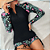 Conjunto top de mangas e short feminino praia/banho UV+ Protection (Cores) - Imagem 3
