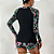 Conjunto top de mangas e short feminino praia/banho UV+ Protection (Cores) - Imagem 4