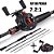 Kit Vara Sougayilang Carbono 1.80-2.10m e Carretilha Drag 10kg - Imagem 1