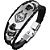 Pulseira De Couro Bracelete Viking Masculino Lobo Fenrir - Imagem 1