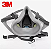 Respirador semifacial reutilizável - Máscara - Modelo 6300 3M™ - Imagem 3