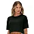 Cropped Oversized Liso Preto - Imagem 1