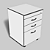 Gaveteiro Volante Misto - Econômico -Light - HOMEOFFICE - Imagem 1