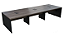 Plataforma 6 Lugares-Pé Painel- 1,35- com Caixa para Tomadas-HOMEOFFICE - Imagem 1