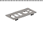 Plataforma Office 4lugares 25mm-1. 00-  Pe Metalico com Caixa tomada e calha-Homeoffice - Imagem 3