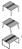 Plataforma Office 4lugares 25mm-1. 00-  Pe Metalico com Caixa tomada e calha-Homeoffice - Imagem 7