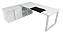 Mesa Diretiva em 36mm Com Armário Pedestal - Imagem 1
