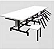 Mesa Refeitorio assentos retráteis-15mm -4lugares- Economica - Imagem 1