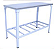 Mesa Inox  com prateleira - Imagem 2