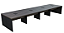 Plataforma 8 Lugares - Pé Painel - 1,35 com Caixa para Tomadas - HOMEOFFICE - Imagem 1