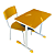 CONJUNTO DE 1 MESA E 1 CADEIRA NO PADRAO  FNDE MESA  EM MDF LAMINADO - Imagem 1