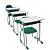 CONJUNTO DE 1 MESA E 1 CADEIRA NO PADRAO  FNDE MESA  EM MDF LAMINADO - Imagem 3