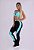 LEGGING SINTONIA SPIN PRETO COM AZUL ARUBA - Imagem 1