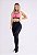 TOP SINTONIA PUSH CORAL COM PRETO - Imagem 1