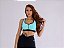 TOP SINTONIA PUSH AZUL ARUBA COM PRETO - Imagem 4
