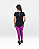 CAMISETA SINTONIA HOLIDAY PRETO COM FUCSIA - Imagem 2
