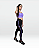 LEGGING SINTONIA HOLIDAY PRETO COM LILÁS - Imagem 6