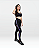 LEGGING SINTONIA HOLIDAY PRETO COM LILÁS - Imagem 3