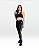 LEGGING SINTONIA HOLIDAY PRETO COM AMARELO - Imagem 5