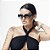OCULOS DE SOL AZUL COM ROSE FOSCO - MODELO FANTASY - Imagem 3