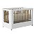 Berço que vira Mini Cama - Boom Wheels 2 em 1 com Rodízios - Branco / madeira - Imagem 1