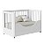 Berço que vira Mini Cama - Boom Wheels 2 em 1 com Rodízios - Branco - Imagem 2