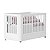 Berço que vira Mini Cama - Boom Wheels 2 em 1 com Rodízios - Branco - Imagem 1