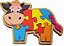 Quebra-cabeça Vaca - em madeira - Maninho - Imagem 1