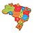 Quebra-cabeça Mapa do Brasil Grande - em madeira - Maninho - Imagem 1