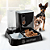 Comedouro e Bebedouro Premium Jel Plast Preto - Imagem 1