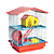 GAIOLA HAMSTER 2 ANDARES TETO PLÁSTICO - Imagem 2