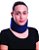 Colar Cervical de Espuma Simples Azul Ortofly - Imagem 1