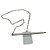CANETA FIXA XPTO SUP. HORIZONTAL ALUMINIO  BRANCA CRAQUELADA KIT  C/5 ou 10 UNIDADES - Imagem 1
