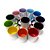 Caneca Cerâmica Branca Com Alça e Interior Colorido 325ml - Imagem 1