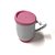 Caneca Branca Tampa De Silicone Alça De Coração Para Sublimação 365ml - Imagem 4