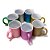 Caneca Glitter Colorida Cerâmica 325ml - Imagem 1