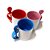 Caneca Alça De Colher Colorida Para Sublimação 325ml - Imagem 1