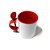 Caneca Alça De Colher Colorida Para Sublimação 325ml - Imagem 3