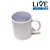 Caneca De Cerâmica Branca LIVE Para Sublimação 325ml - Imagem 1