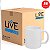 Caneca Branca Resinada Para Sublimação LIVE AAA - 325ml CAIXA C/ 36 Und - High Quality Print - Imagem 1