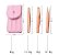 Kit de pinças rosê gold com case - Imagem 2