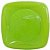 Prato Quadrado 15cm Verde descartável c/ 10 unids - Trik Trik (Biodegradável) - Imagem 1