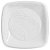 Prato Quadrado 15cm Branco descartável c/ 10 unids - Trik Trik (Biodegradável) - Imagem 1