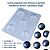 Forma Esfera de 50mm Lapidada 10264 ( 3 Partes "c/ Silicone") - BWB Embalagens - Imagem 1
