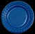 Prato Azul Sobremesa 15cm c/ 10 unids - Louri Festas (SDF) - Imagem 1