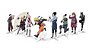 Decoração de Mesa Naruto c/ 08 unids - Festcolor - Imagem 1
