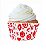 Forminha para Cupcake Coração Vermelho c/ 45 unids - Flip - Imagem 2